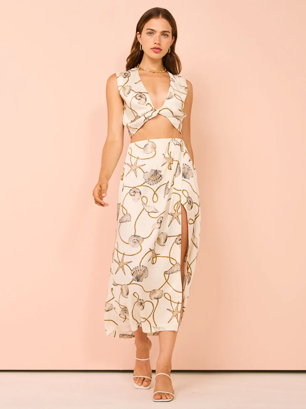 Bec & Bridge Bayside Slip Maxi Skirt in Parisian Shell