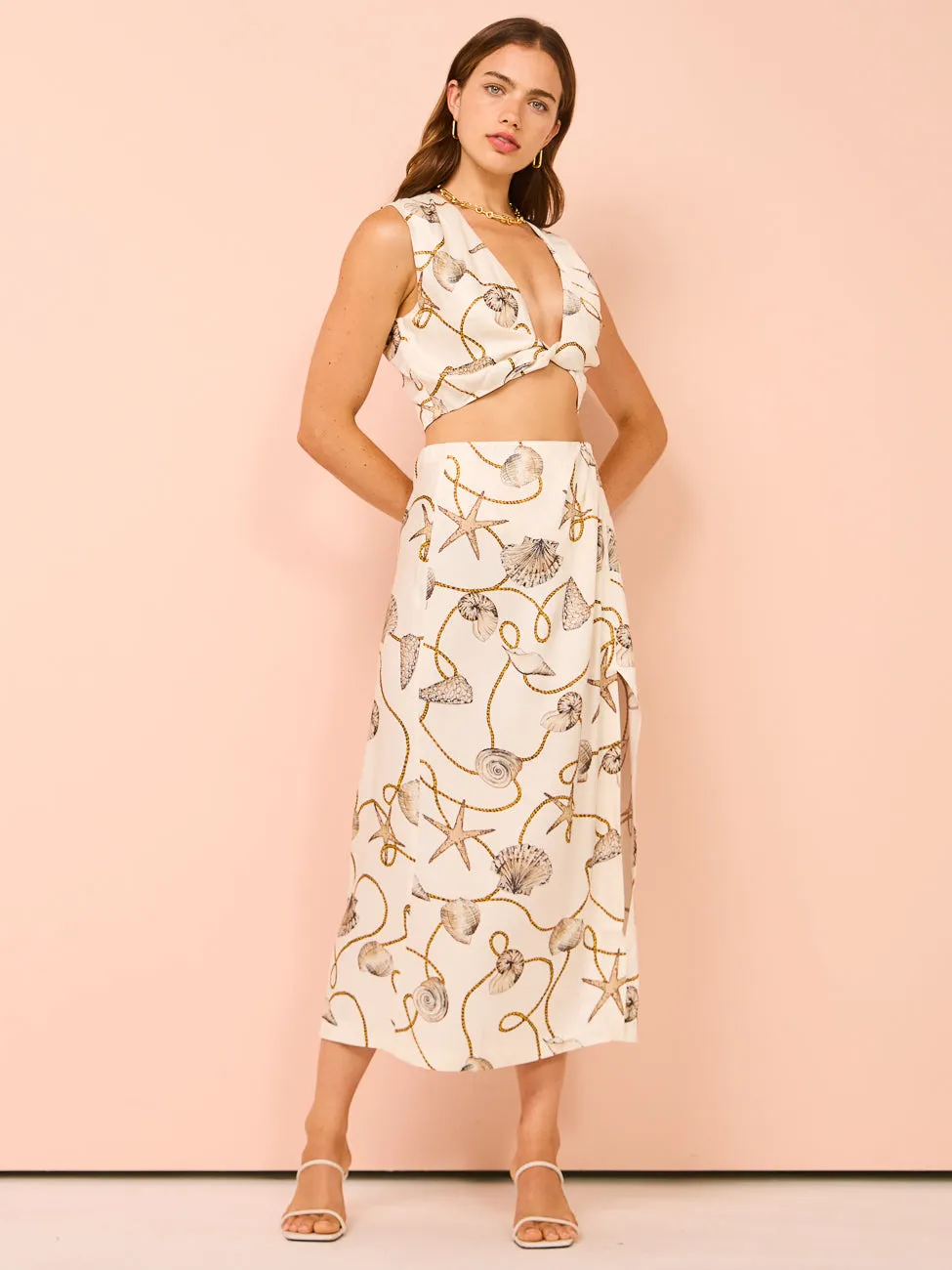 Bec & Bridge Bayside Slip Maxi Skirt in Parisian Shell