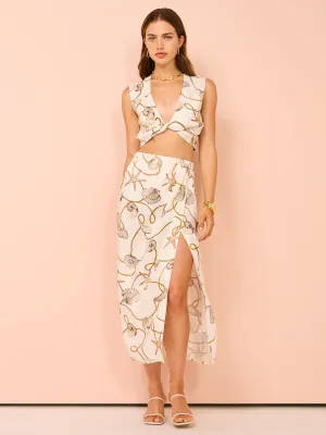 Bec & Bridge Bayside Slip Maxi Skirt in Parisian Shell
