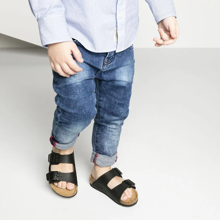 Birkenstock Kid's Unisex Black Arizona Sandals