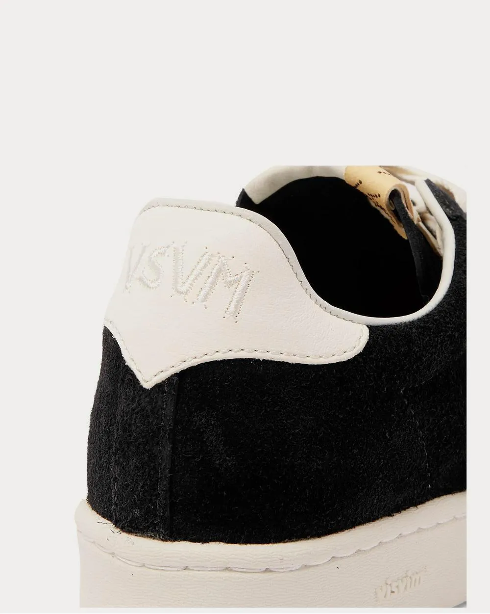 Corda-Folk Leather-Trimmed Suede  Black low top sneakers