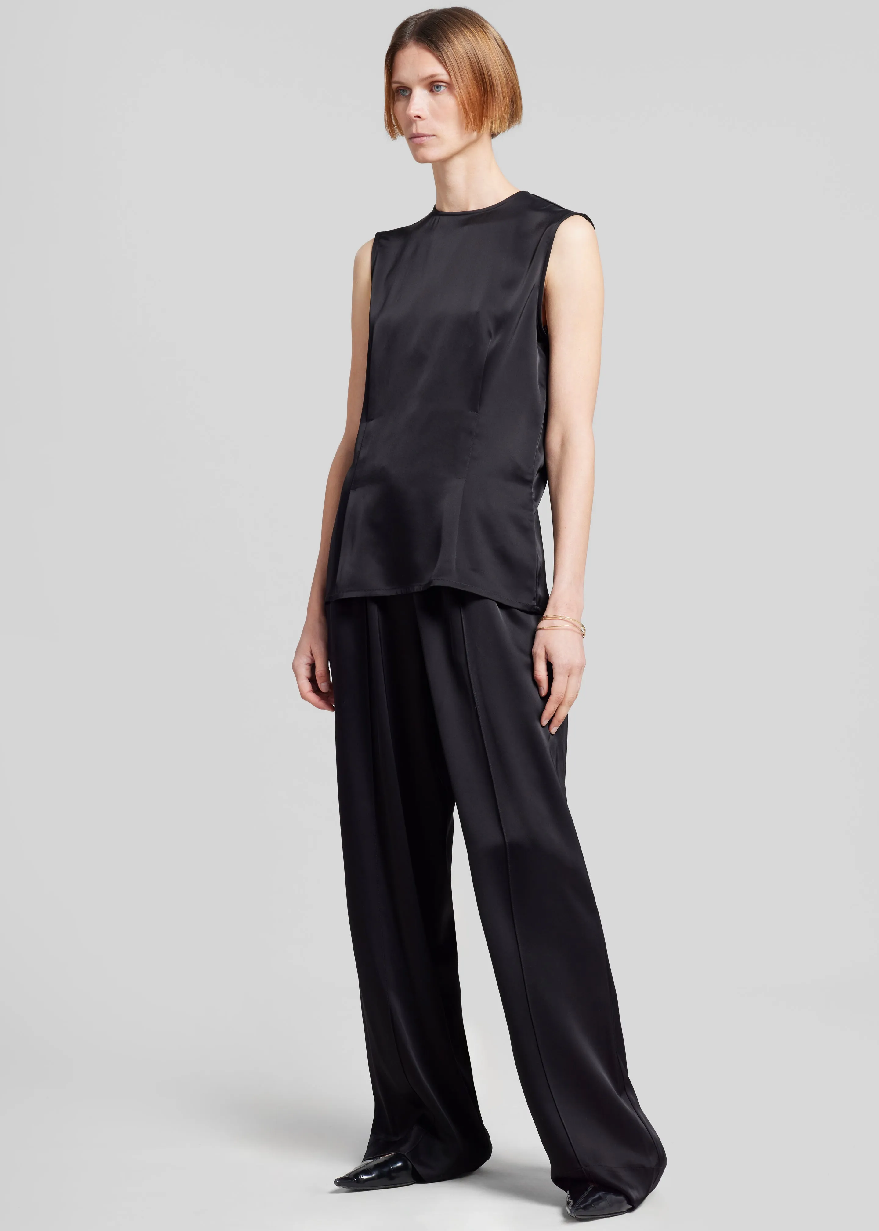 Esse Studios Classico Tuck Pants - Black
