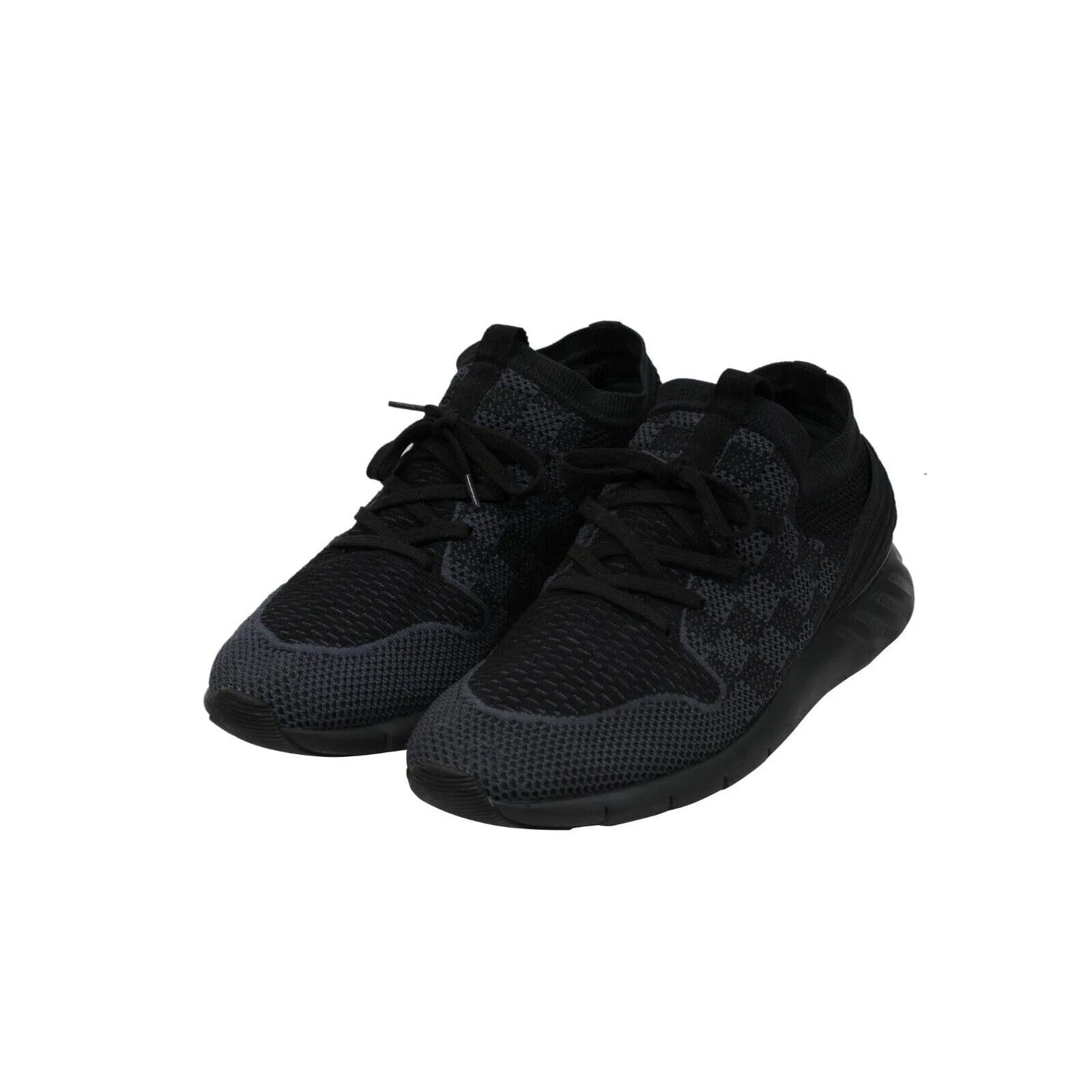 Fastlane Sneakers Black Grey Damier Knit Trainers