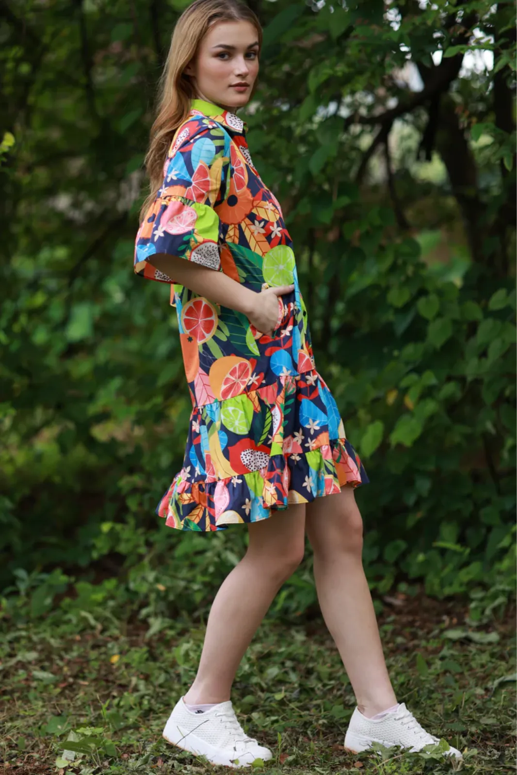Maude Vivante Zara Dress - Fruit Forest