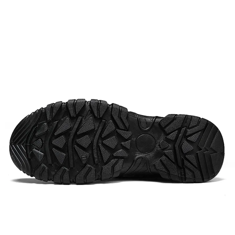 Men's Low Cut Leather Hiking Shoes