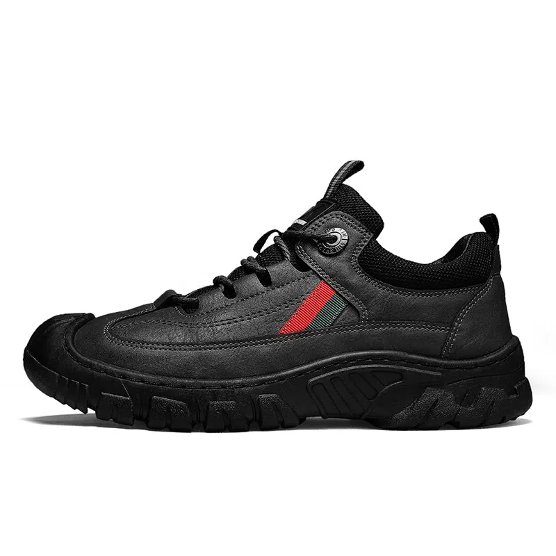 Men's Low Cut Leather Hiking Shoes
