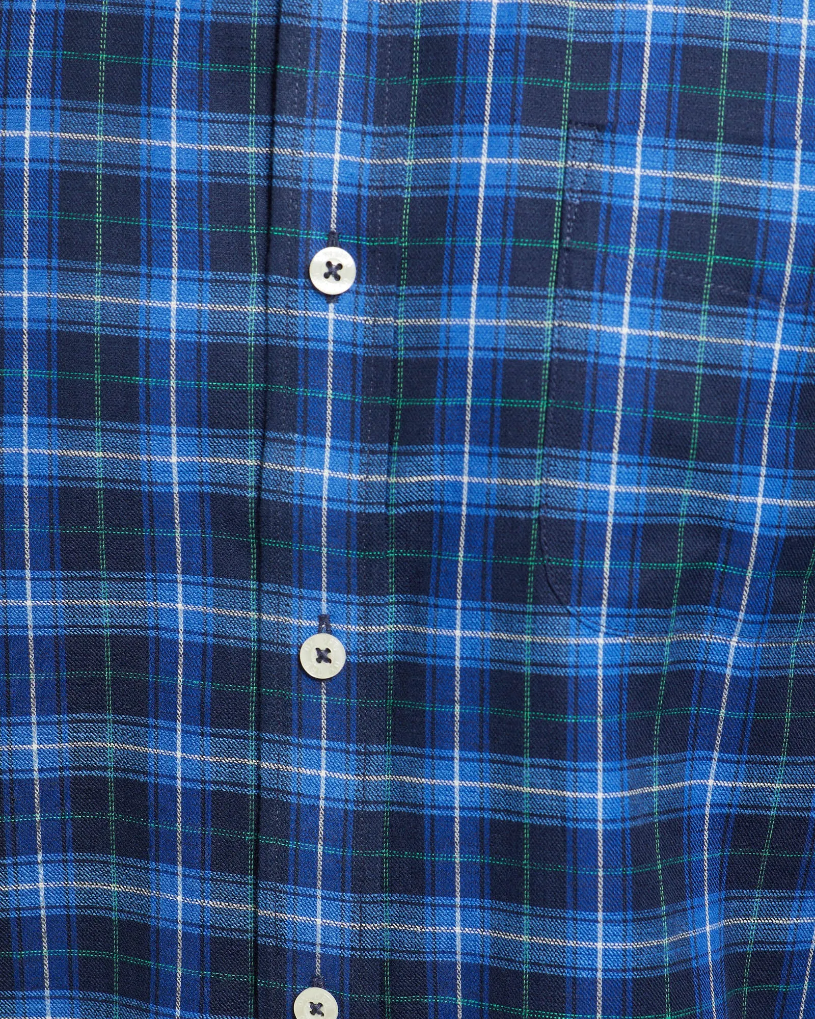 Portland Cttn/Linen Check Regular Shirt