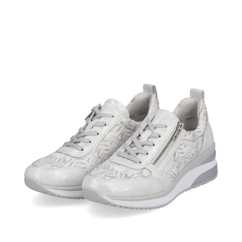 Remonte Ladies Wedge Heel Lace Up Sneaker