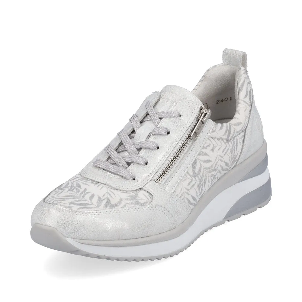 Remonte Ladies Wedge Heel Lace Up Sneaker