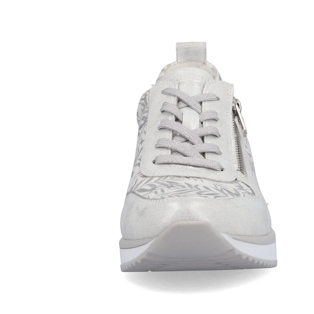 Remonte Ladies Wedge Heel Lace Up Sneaker
