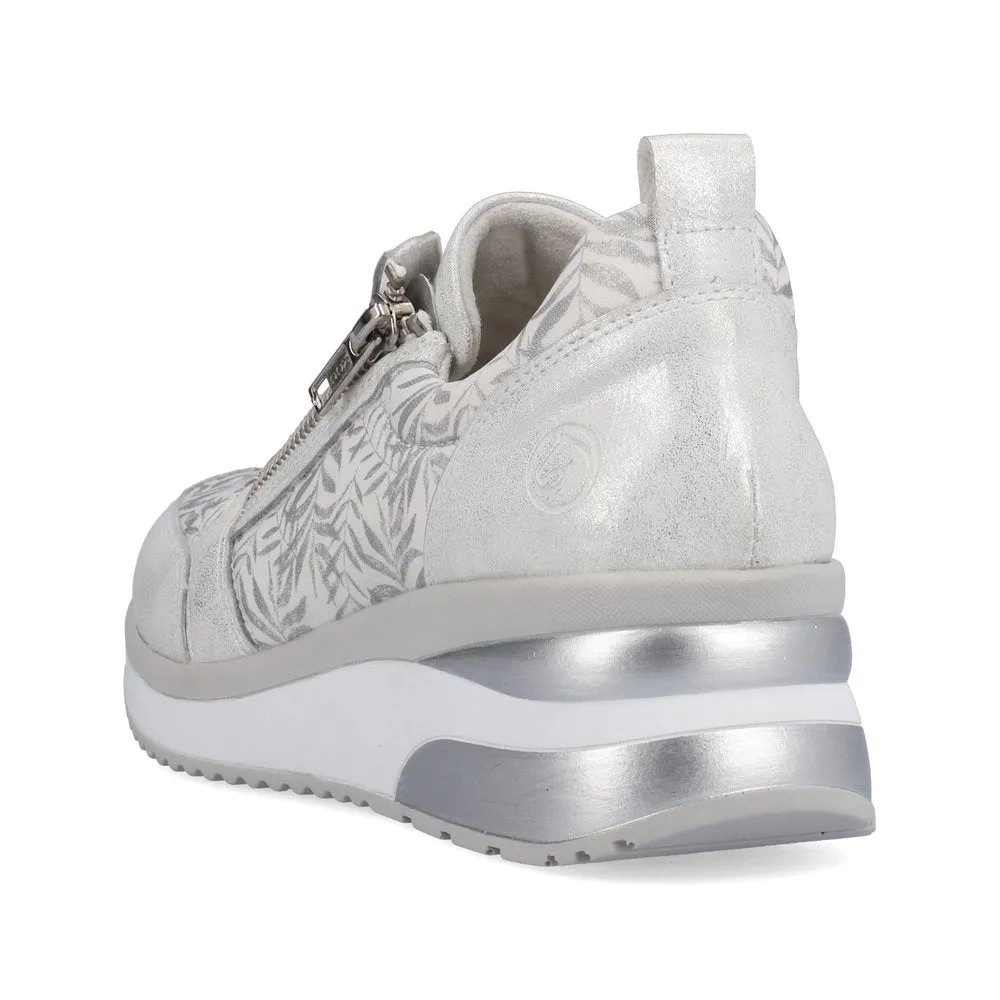 Remonte Ladies Wedge Heel Lace Up Sneaker