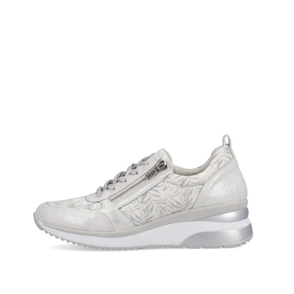 Remonte Ladies Wedge Heel Lace Up Sneaker