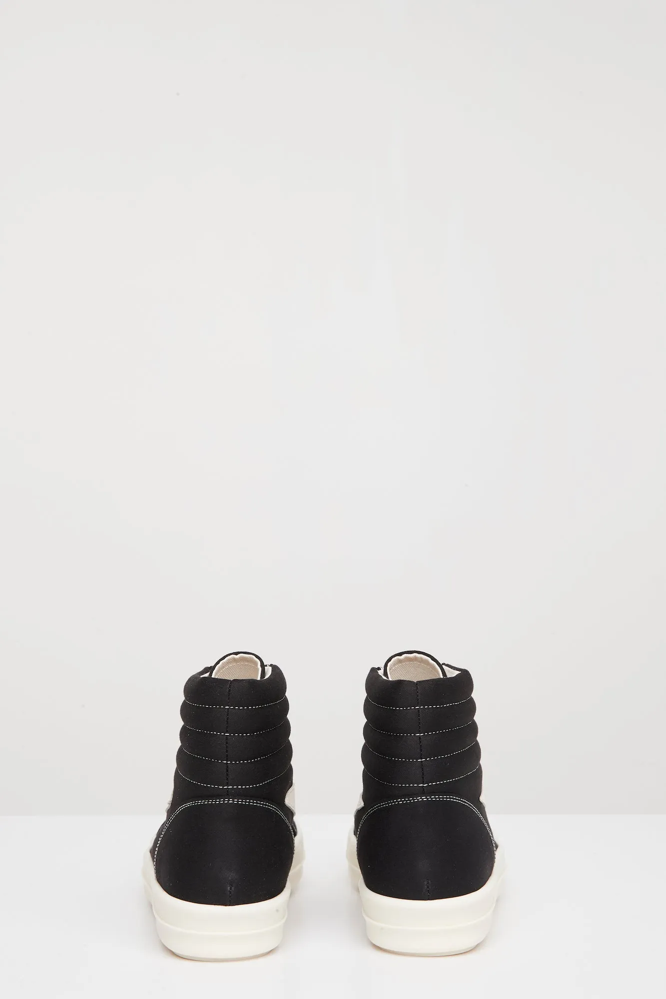 Rick Owens DRKSHDW Womens Vintage High Sneaks in Black Milk