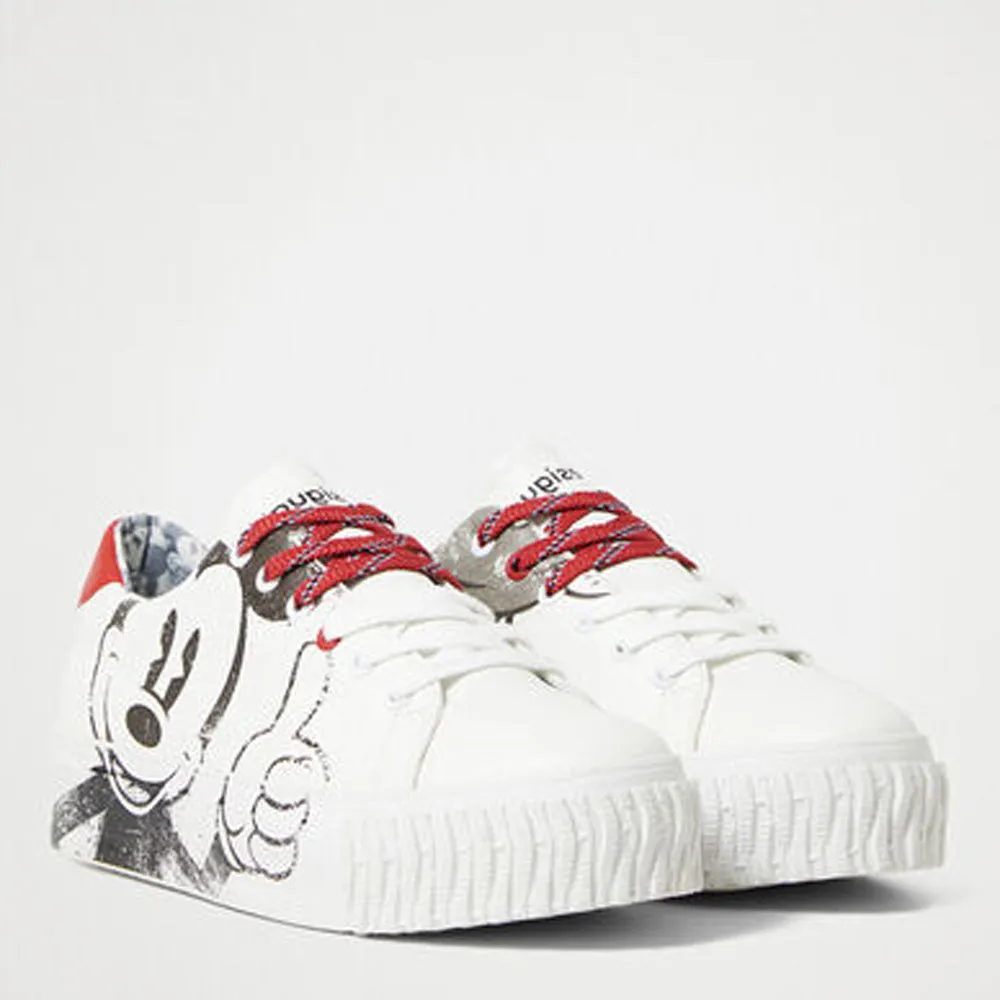Scarpe Donna DESIGUAL Sneakers Illustrazione Topolino