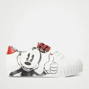 Scarpe Donna DESIGUAL Sneakers Illustrazione Topolino