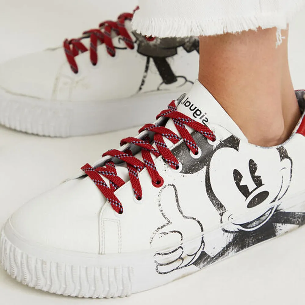 Scarpe Donna DESIGUAL Sneakers Illustrazione Topolino