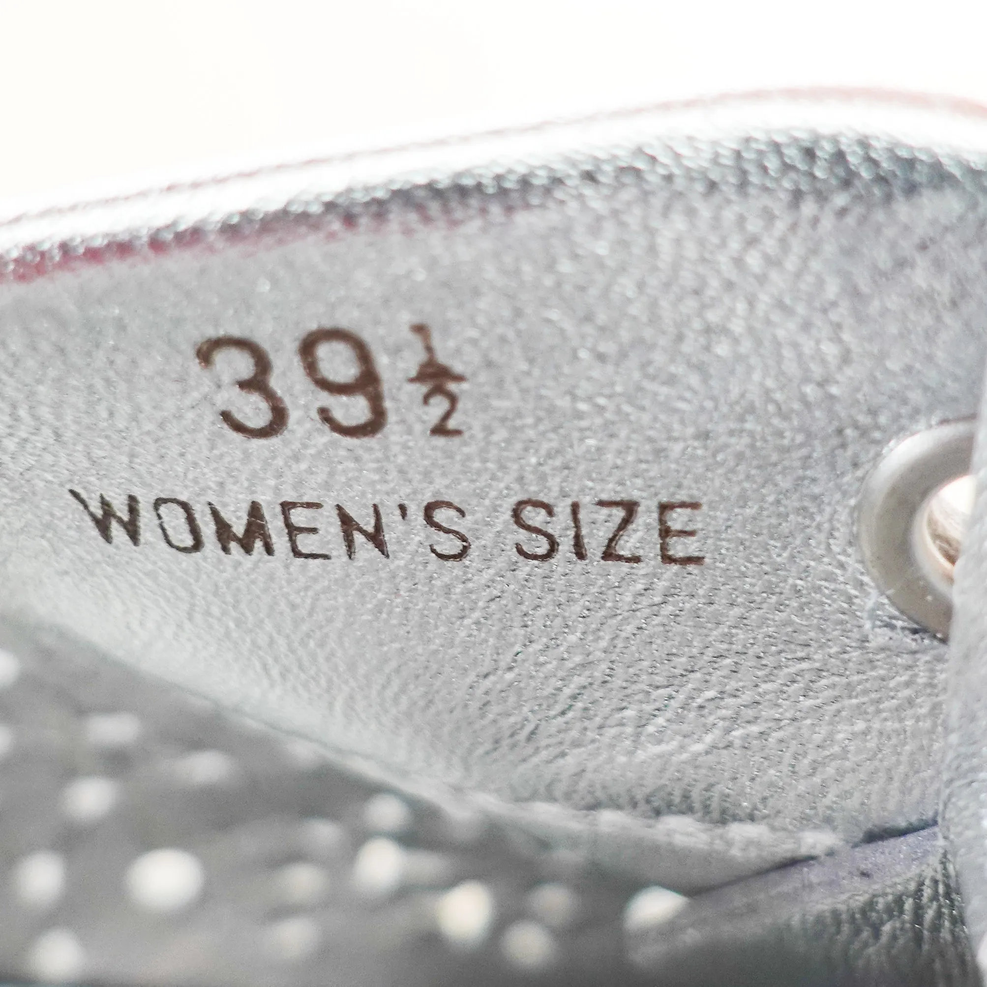 Silver trainers RRP £500