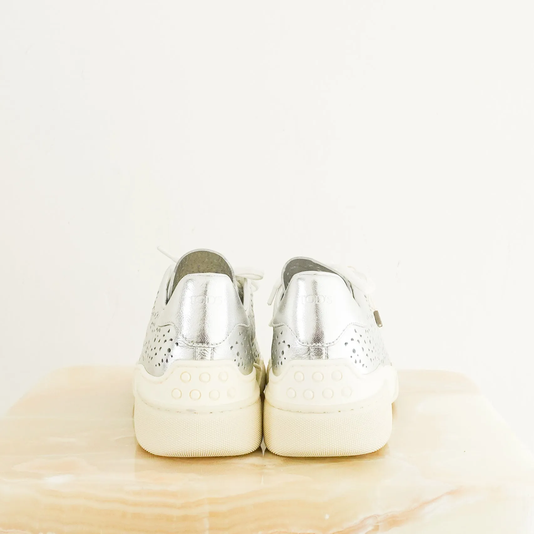 Silver trainers RRP £500