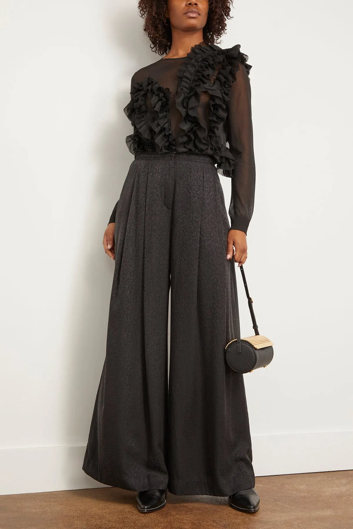 Trapeze Pant in Black