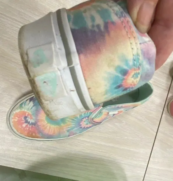 Tye Dye Off The Wall Vintage Vans Uk Size 6