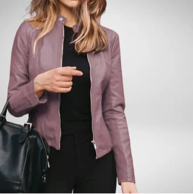 Women's PU Leather Jacket - Great for Casual or Formal Occasions