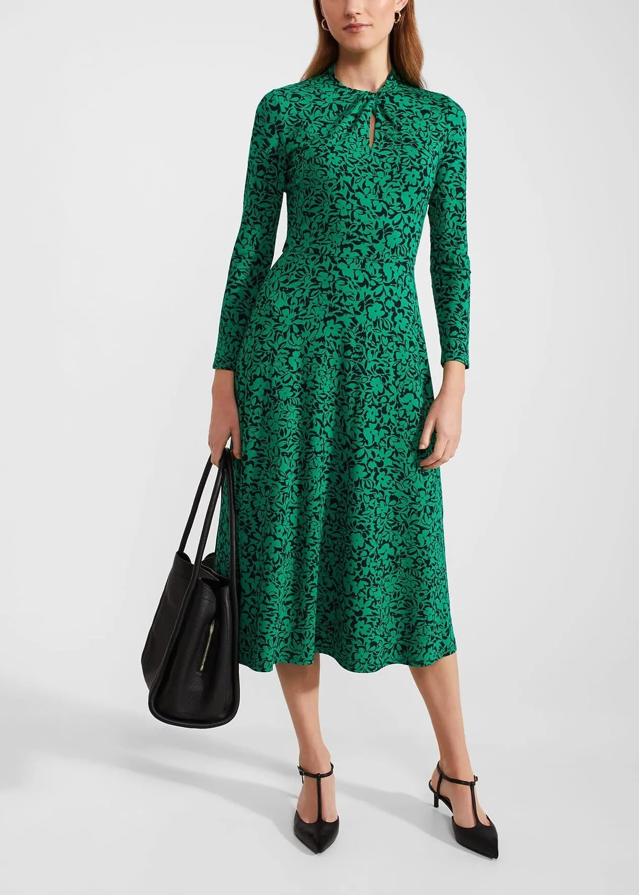 Yasmin Jersey Dress 0124/5157/3669l00 Green-Navy