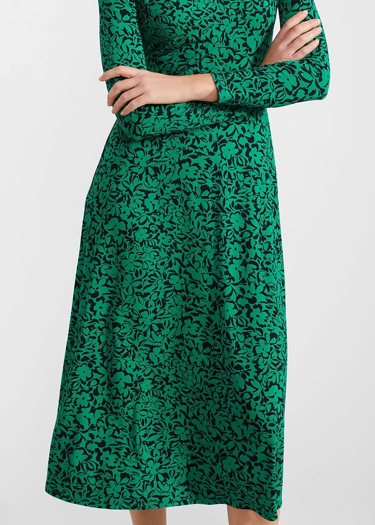 Yasmin Jersey Dress 0124/5157/3669l00 Green-Navy