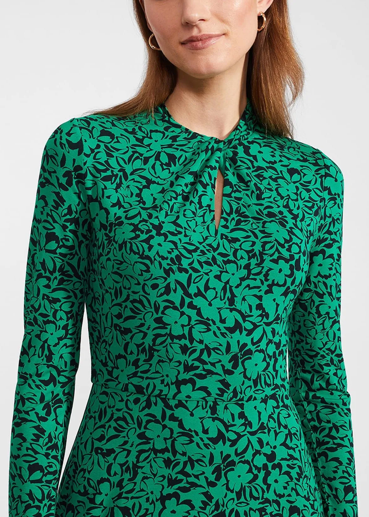 Yasmin Jersey Dress 0124/5157/3669l00 Green-Navy